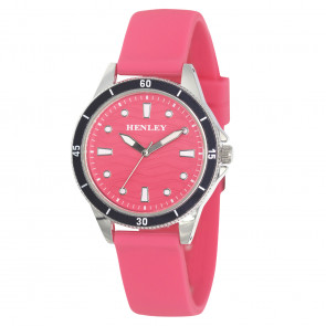Silicone Wave Sports Watch - Pink