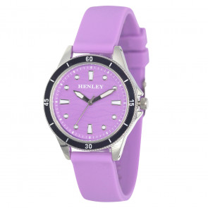 Silicone Wave Sports Watch - Lilac