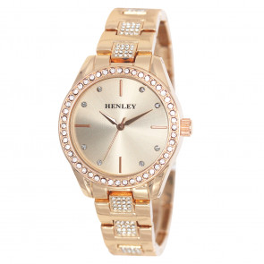 Diamante Bracelet Watch - Rose Gold