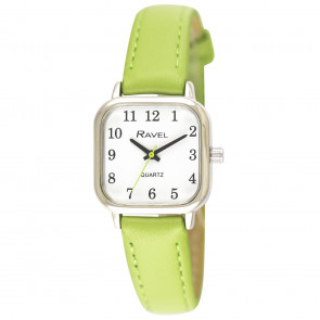Women's Cushion Shaped Brights Strap Watch - Bright Lime Green